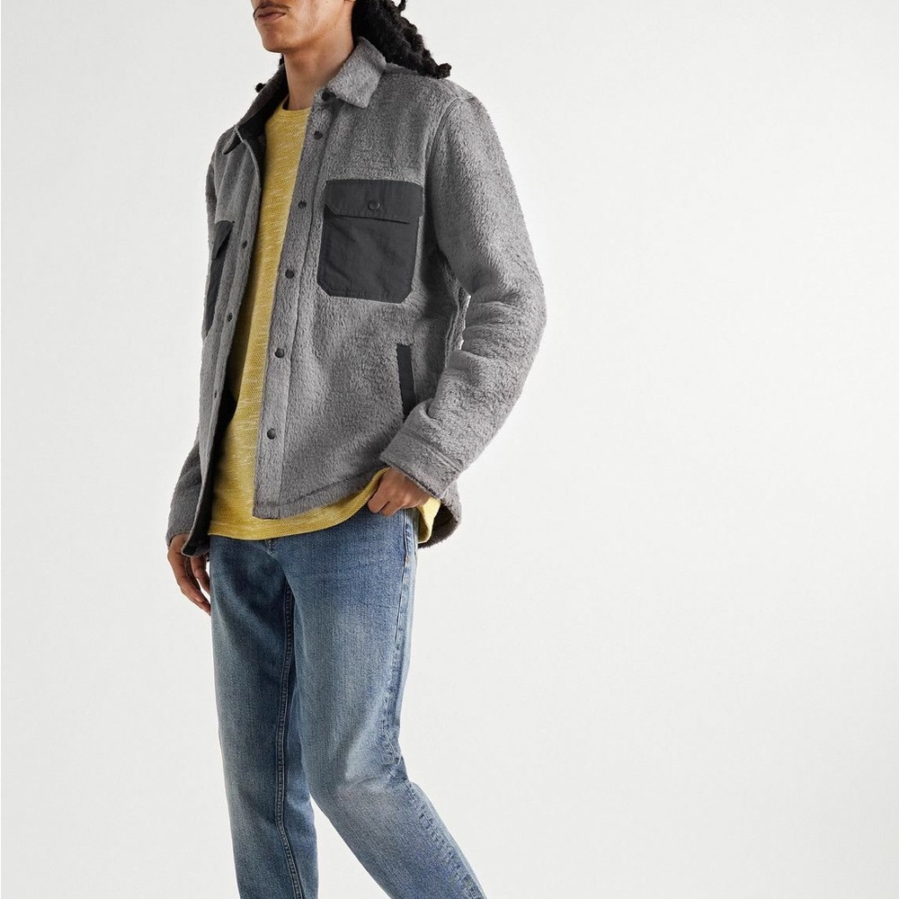 Outerknown Skyline Fleece Shirt Jacket Gray